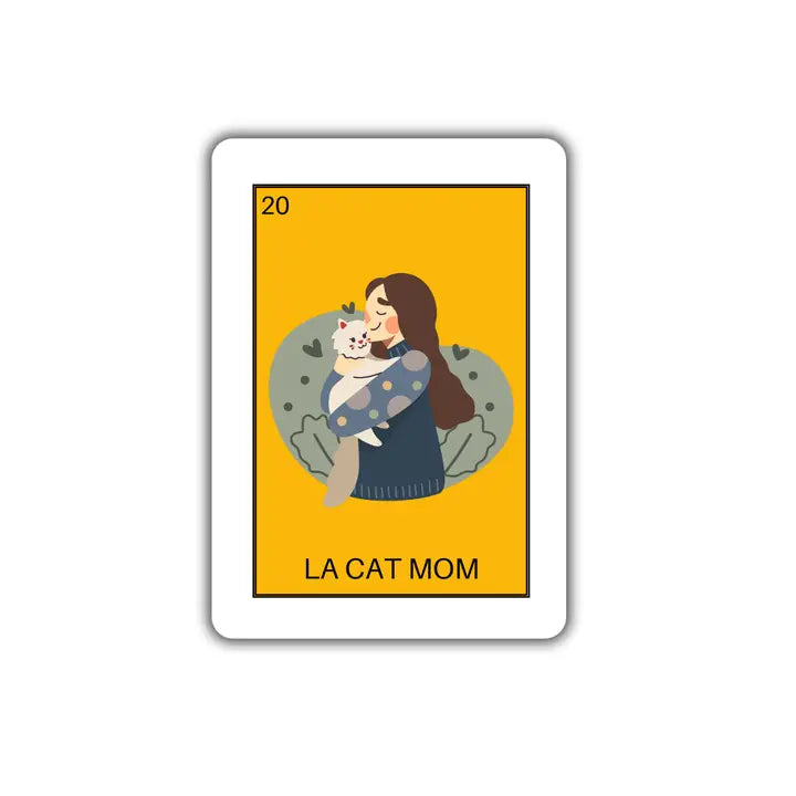 Lotería Sticker – LA CAT MOM | Fun Vinyl Sticker for Cat Lovers