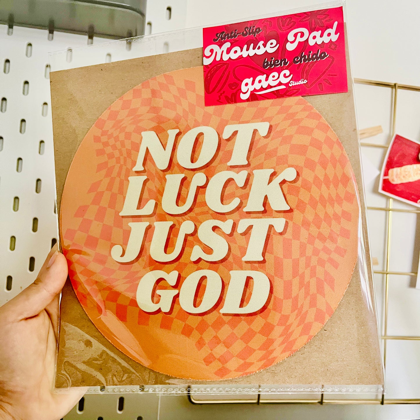 Mouse Pad Not luck just God