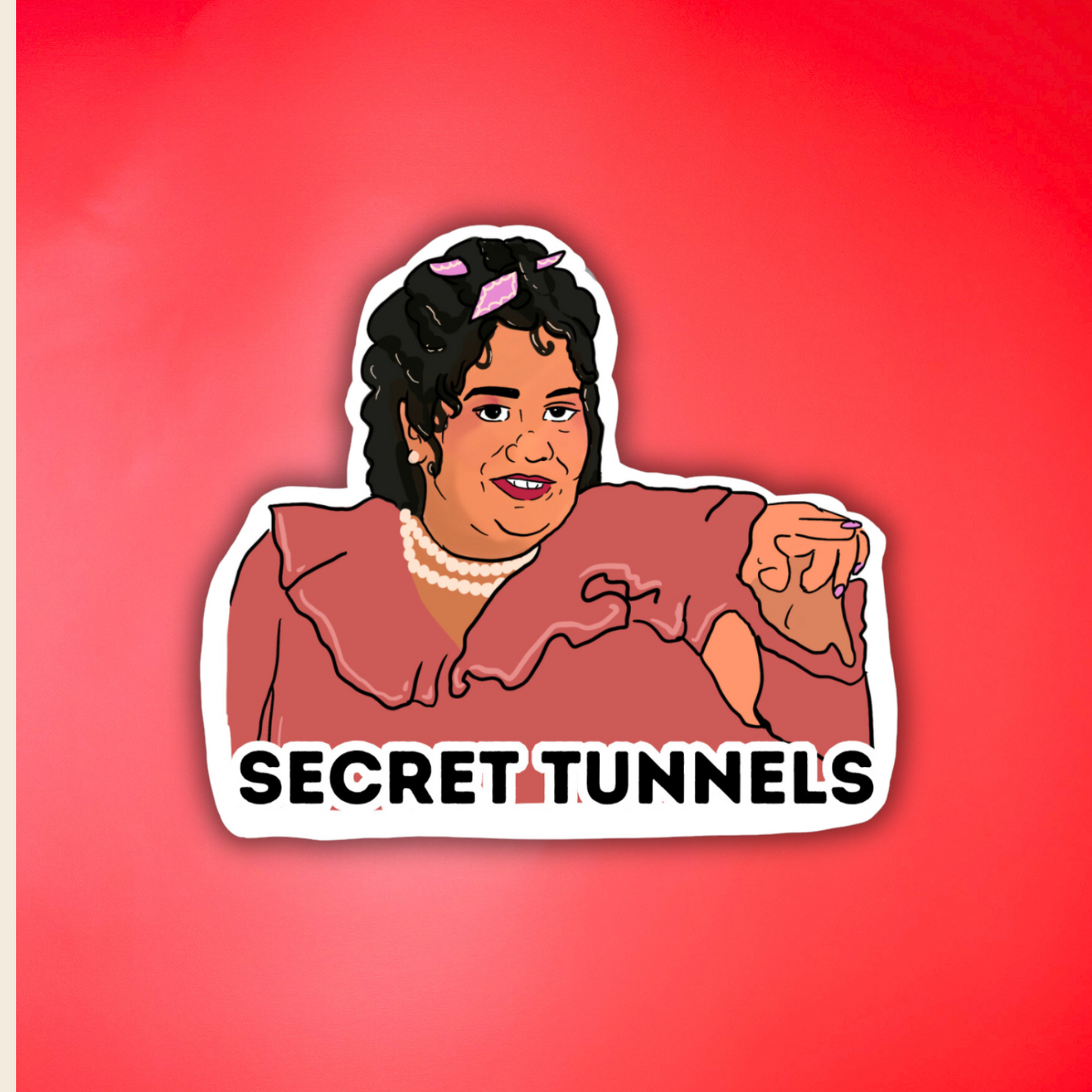 SECRET TUNNELS NACHO LIBRE POP CULTURE - STICKER