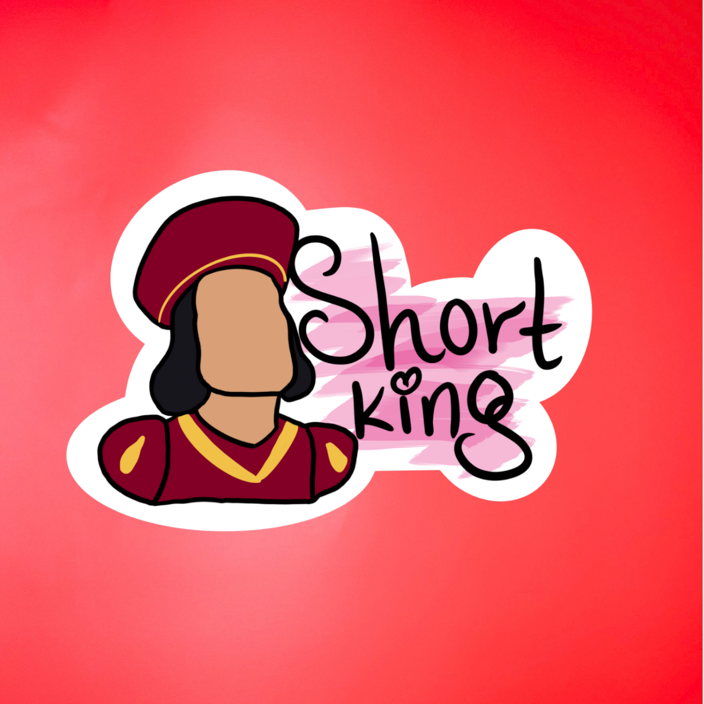 SHORT KING LORD FARQUARD POP CULTURE SHREK - STICKER