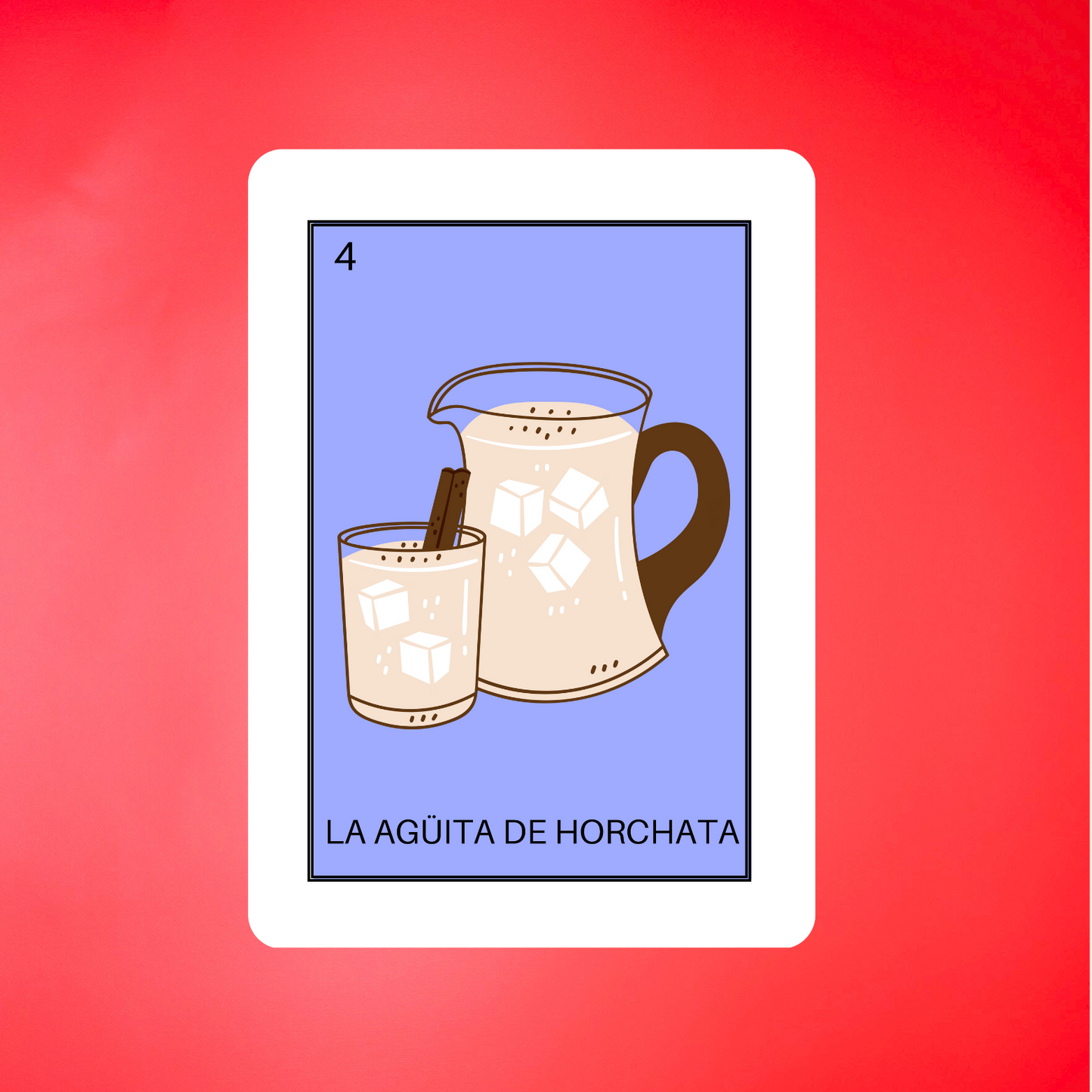 LA HORCHATA LOTERIA - STICKER