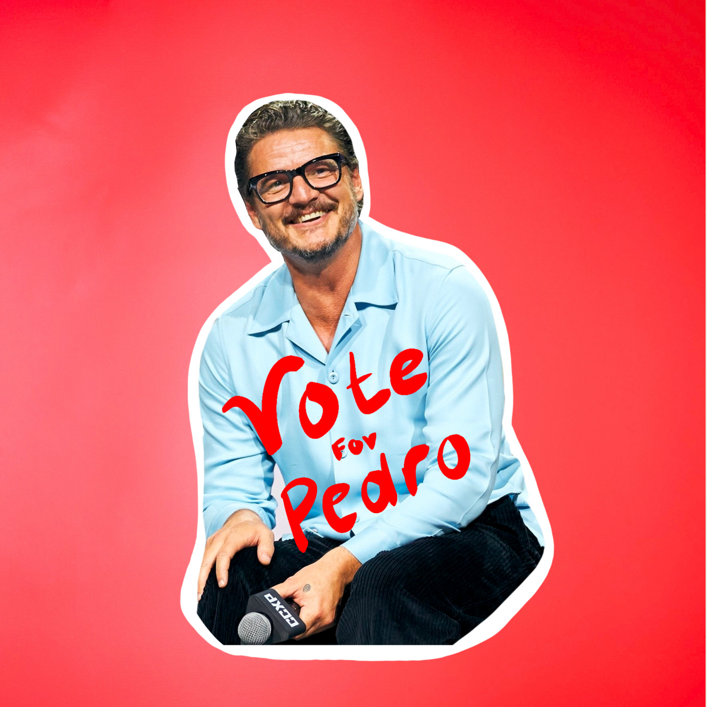 VOTE FOR PEDRO PASCAL POP CULTURE - STICKER