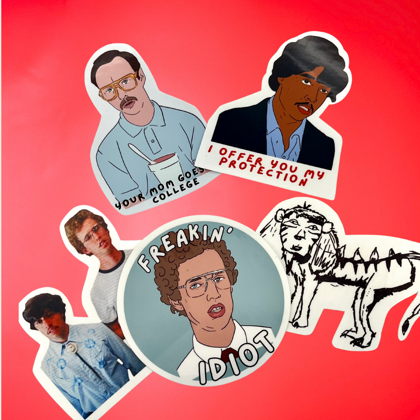 NAPOLEON DYNAMITE POP CULTURE - STICKER PACK OF 5