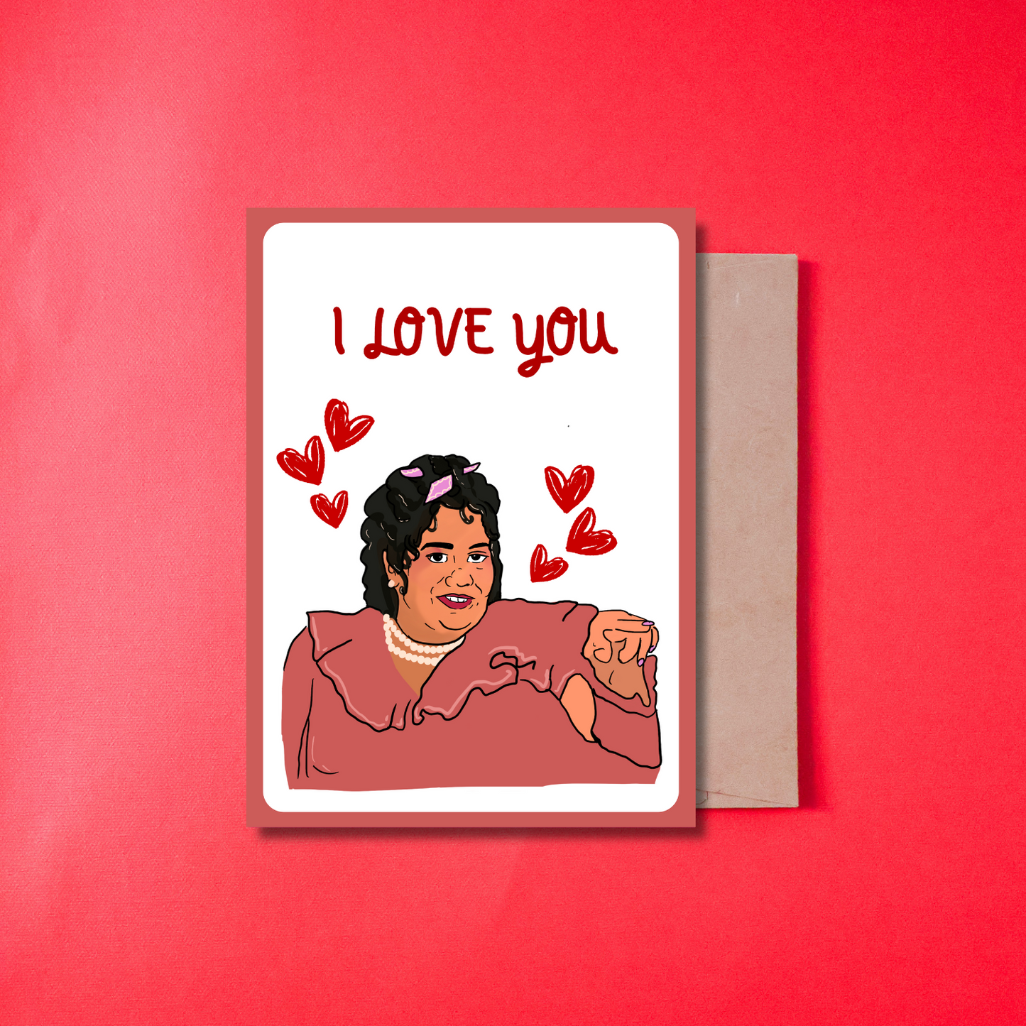 I LOVE YOU, NACHO LIBRE GIRL POP CULTURE - CARD