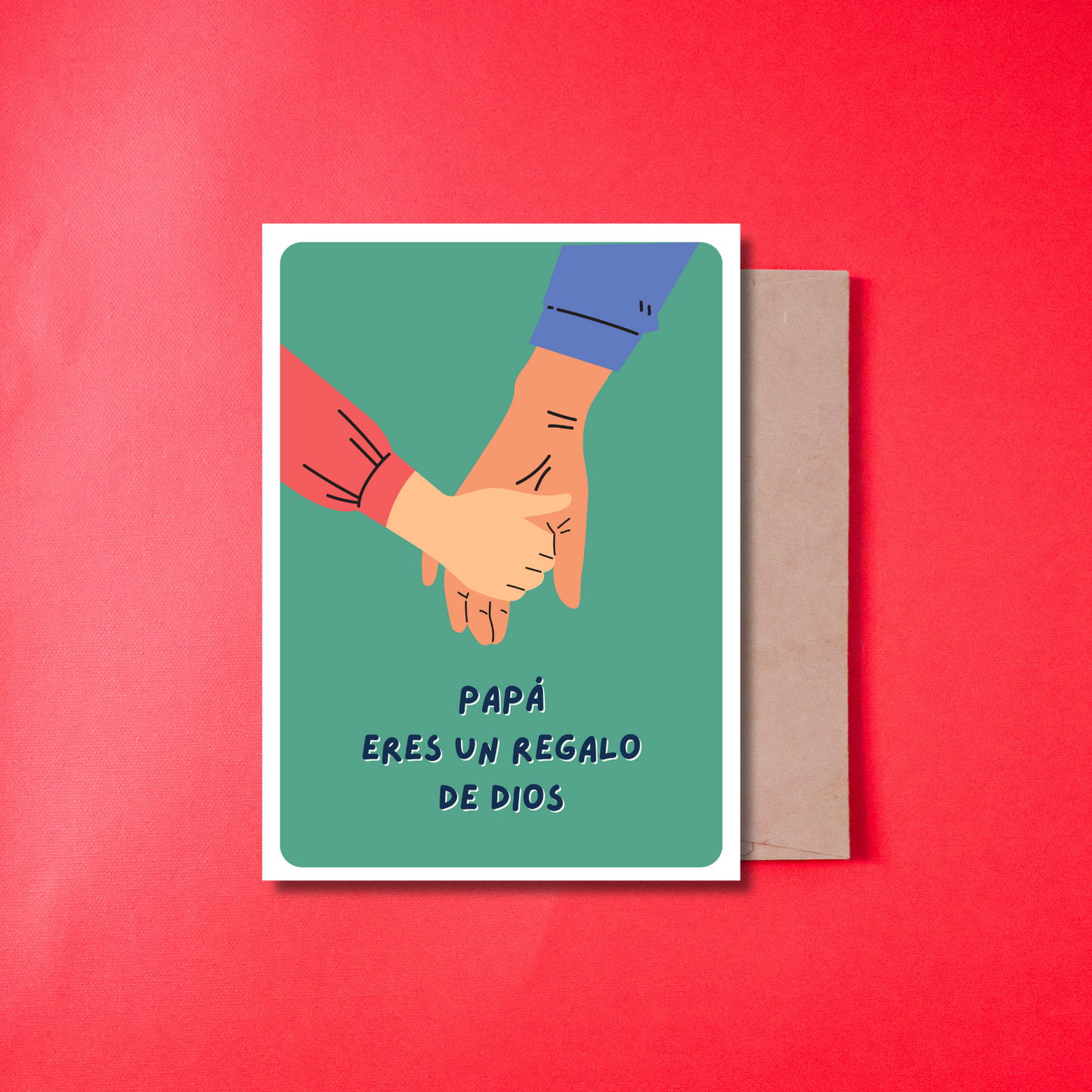 PAPA ERES UN REGALO DE DIOS - CARD IN SPANISH