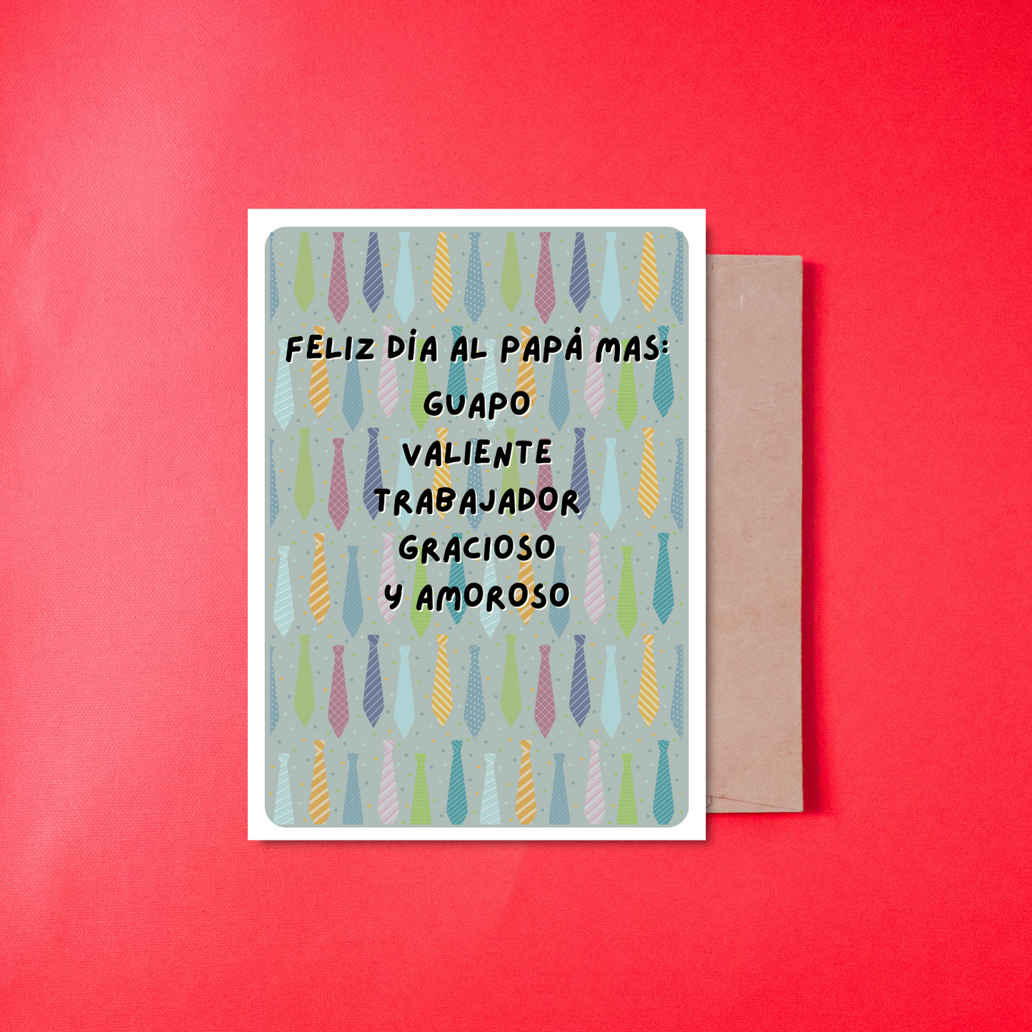 LISTA DE COMPLEMENTOS PARA PAPA - CARD IN SPANISH