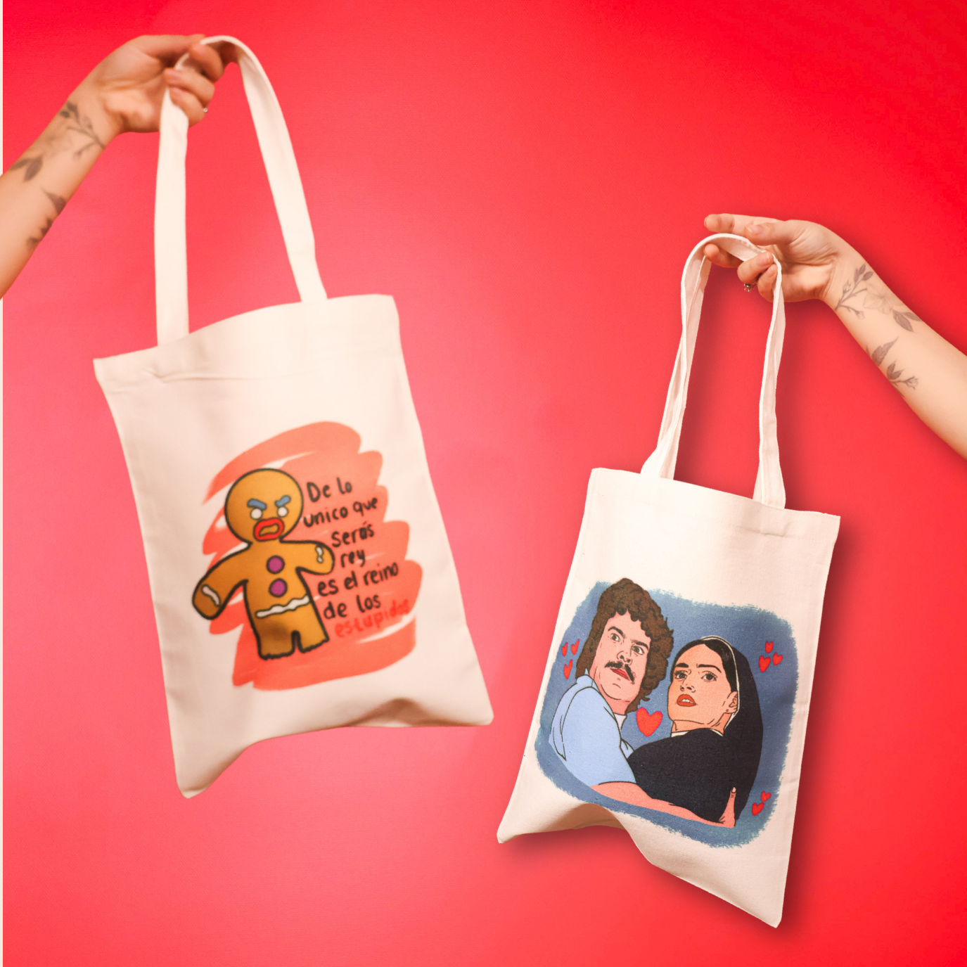 REY DE LOS ESTUPIDOS, GENGIBRE POP CULTURE - MEDIUM TOTE BAG