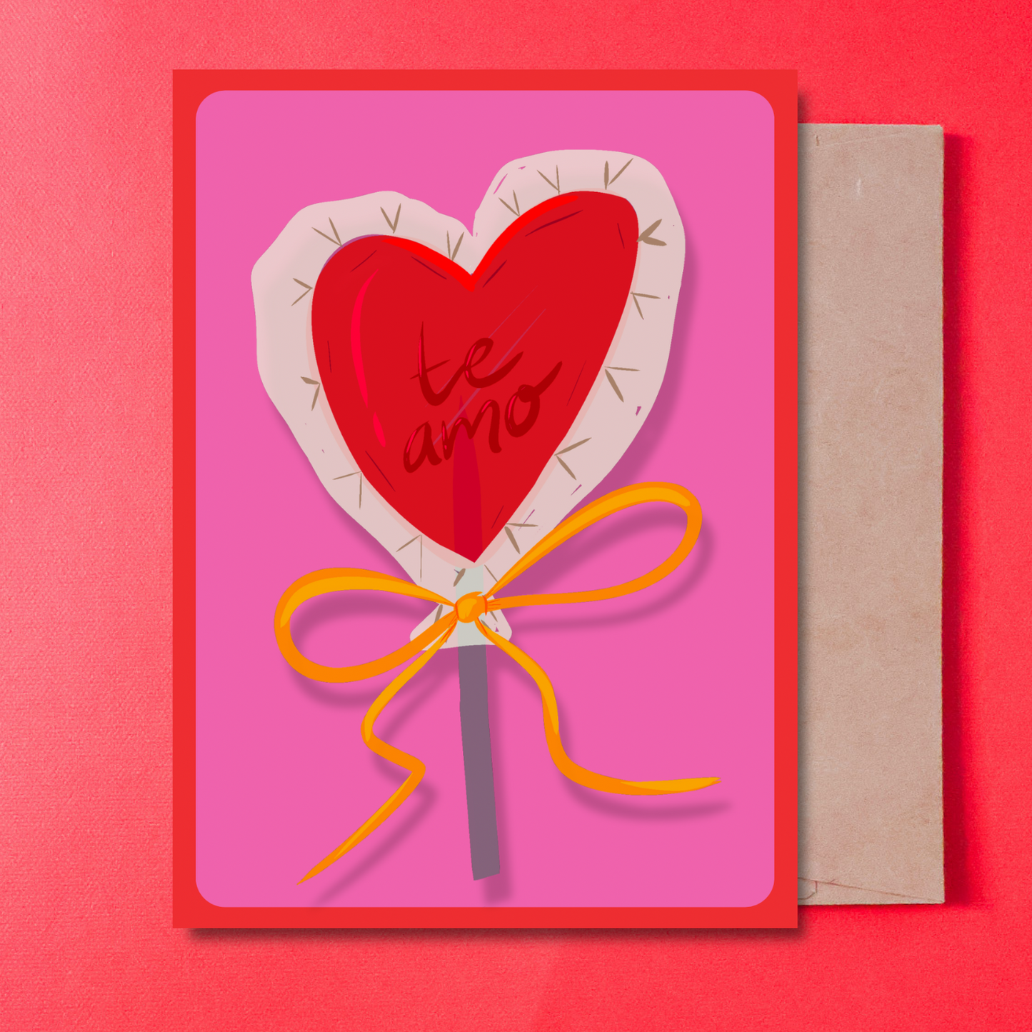 TE AMO PALETA - CARD IN SPANISH