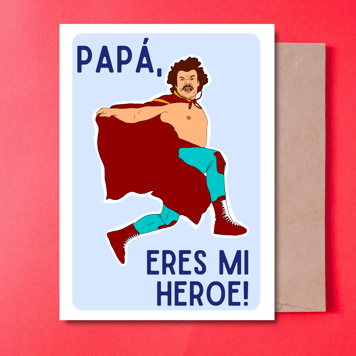 PAPA, ERES MI HEROE! POP CULTURE - CARD IN SPANISH