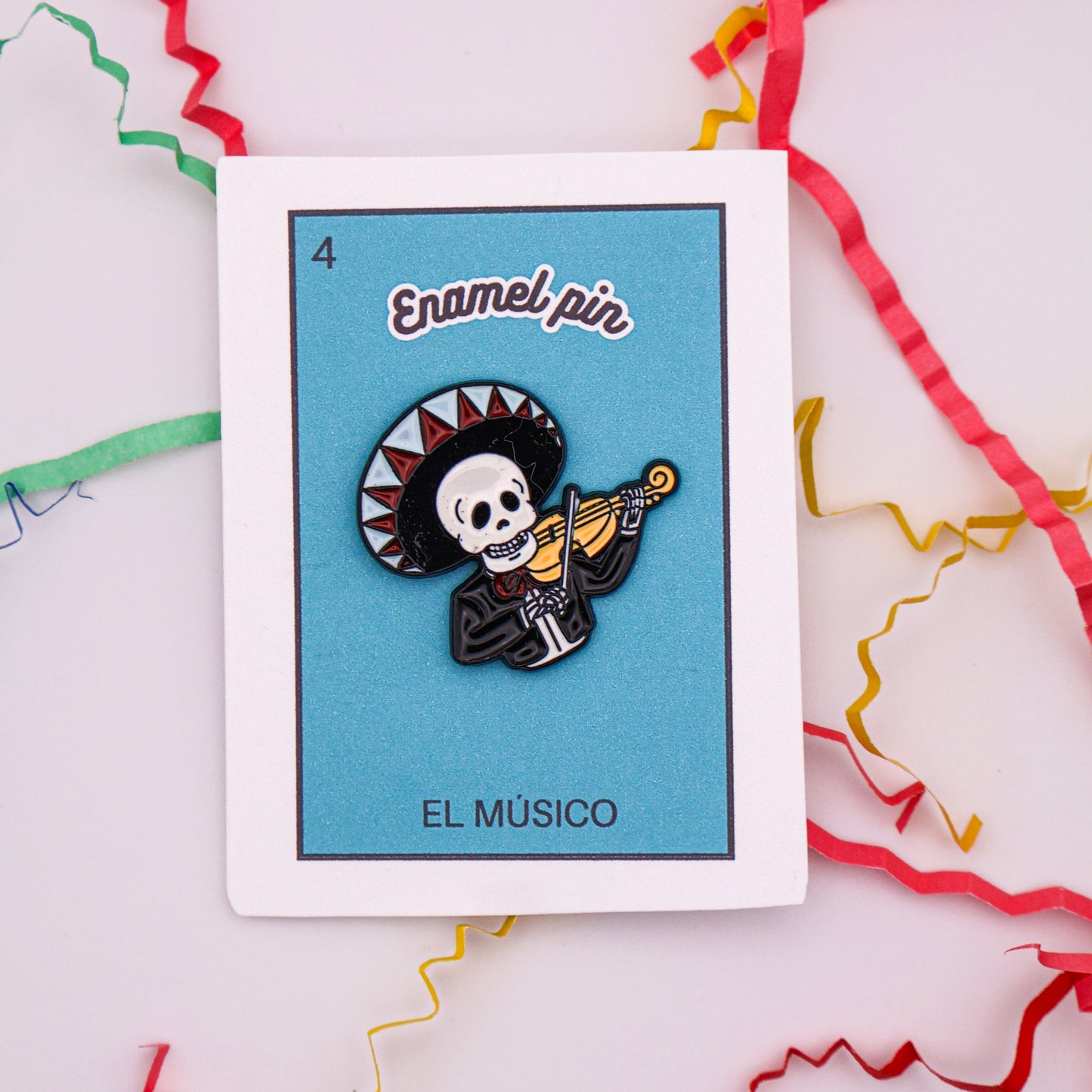 EL MUSICO LOTERIA ENAMEL PIN