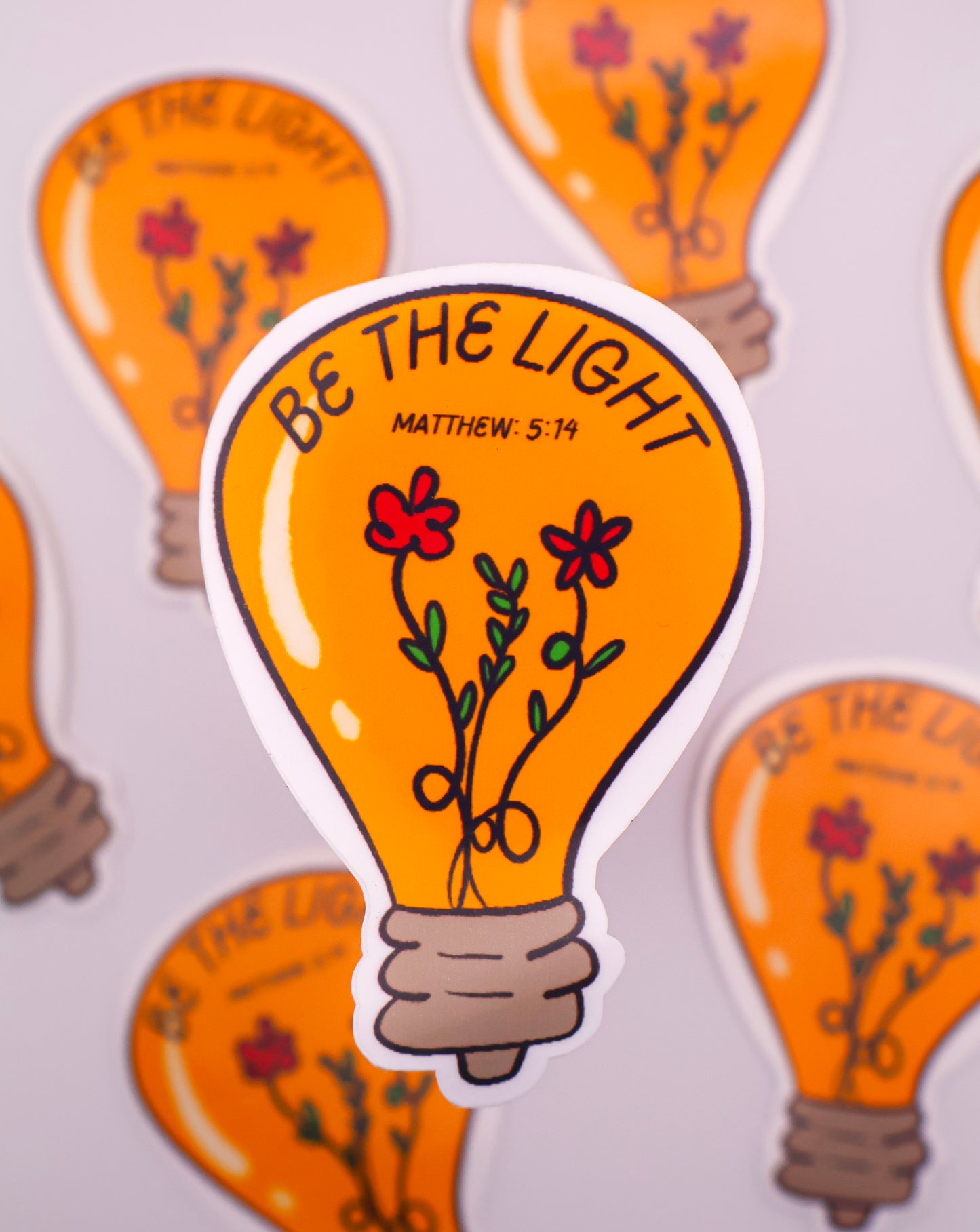 BE THE LIGHT- STICKER