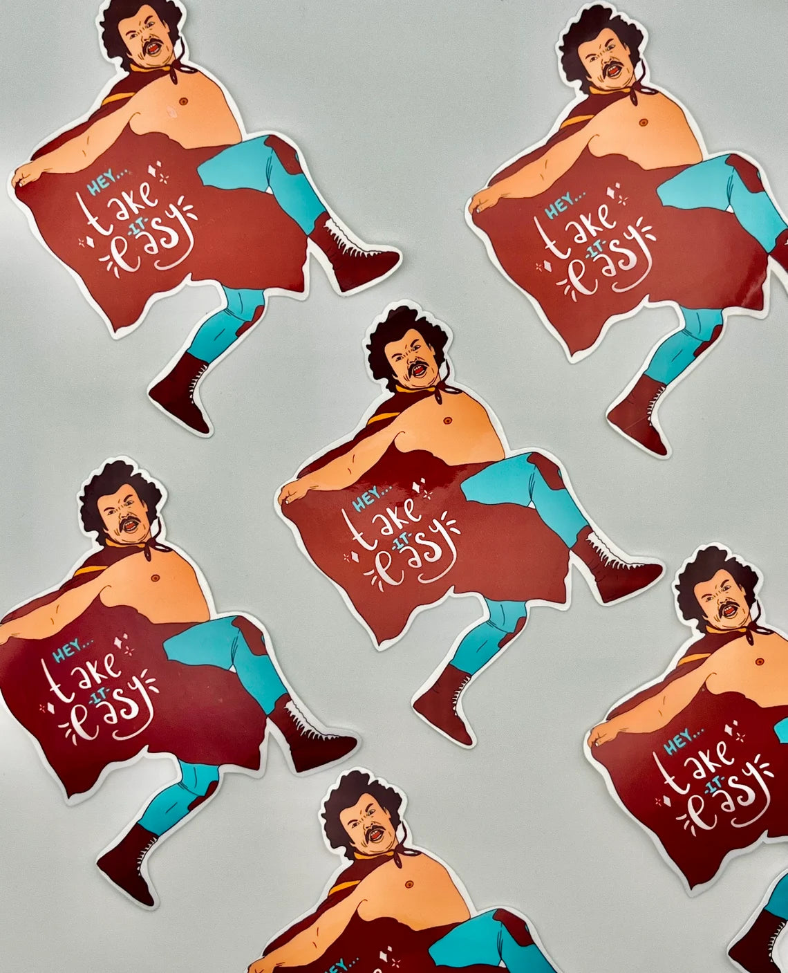 HEY TAKE IT EASY - NACHO LIBRE STICKER