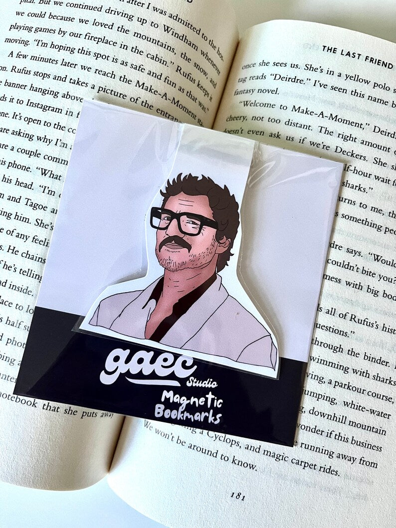 PEDRO PASCAL MAGNETIC BOOKMARK