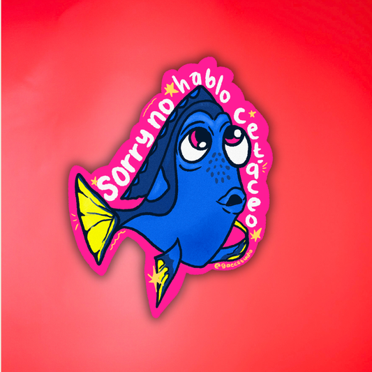 SORRY NO HABLO CETÁCEO - STICKER