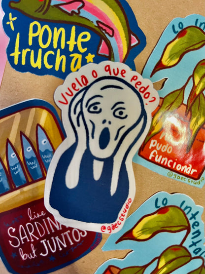 VUELA O QUE PEDO - STICKER