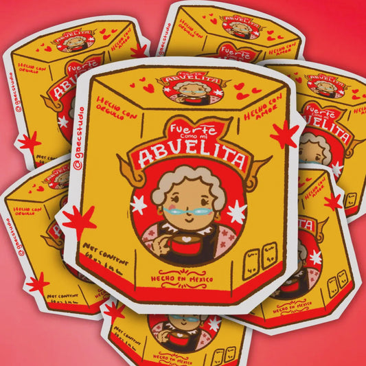 FUERTE COMO MI ABUELITA - STICKER