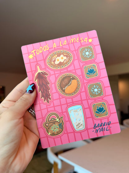 Sticker sheet - Todos à la mesa