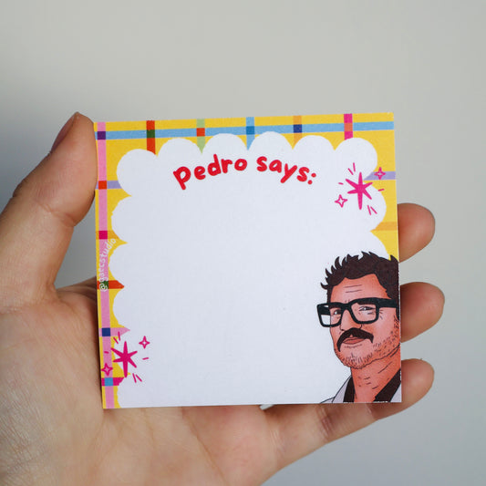 PEDRO SAYS- STICKY NOTES POP CULTURE