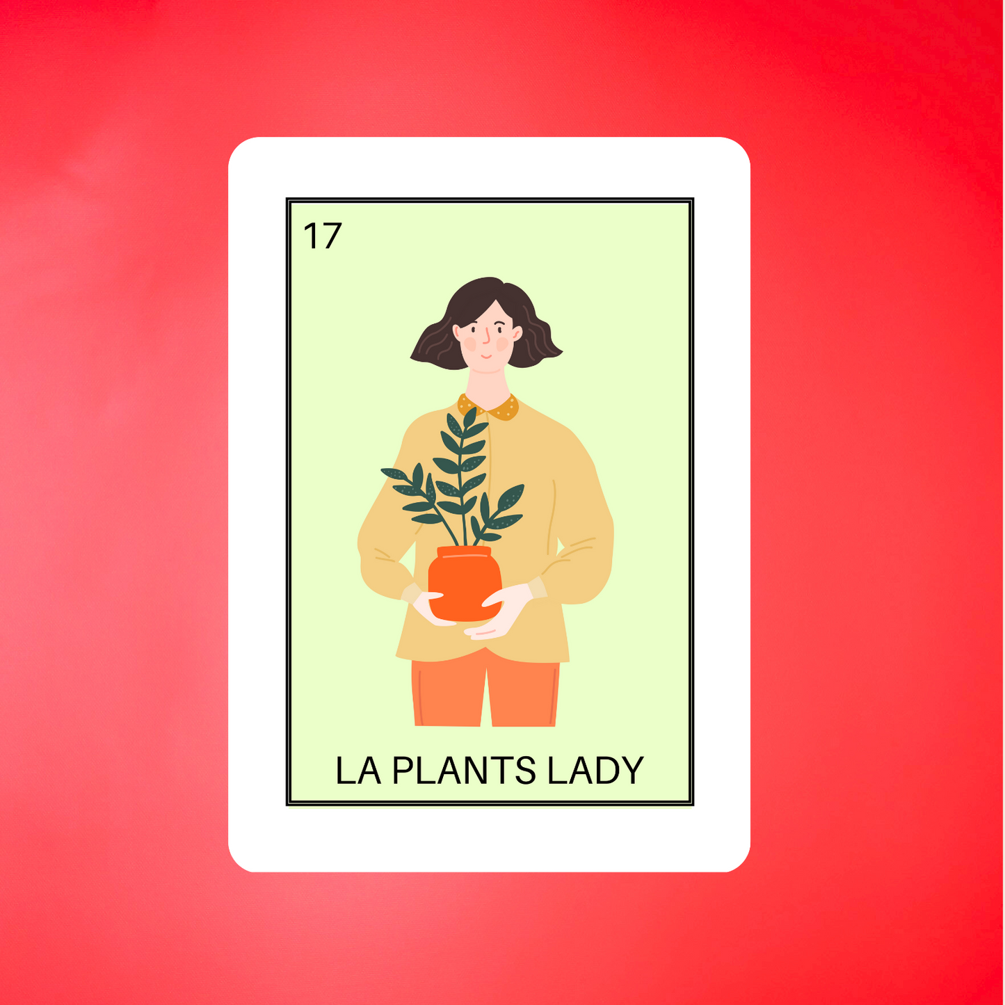 LA PLANTS LADY LOTERIA - STICKER