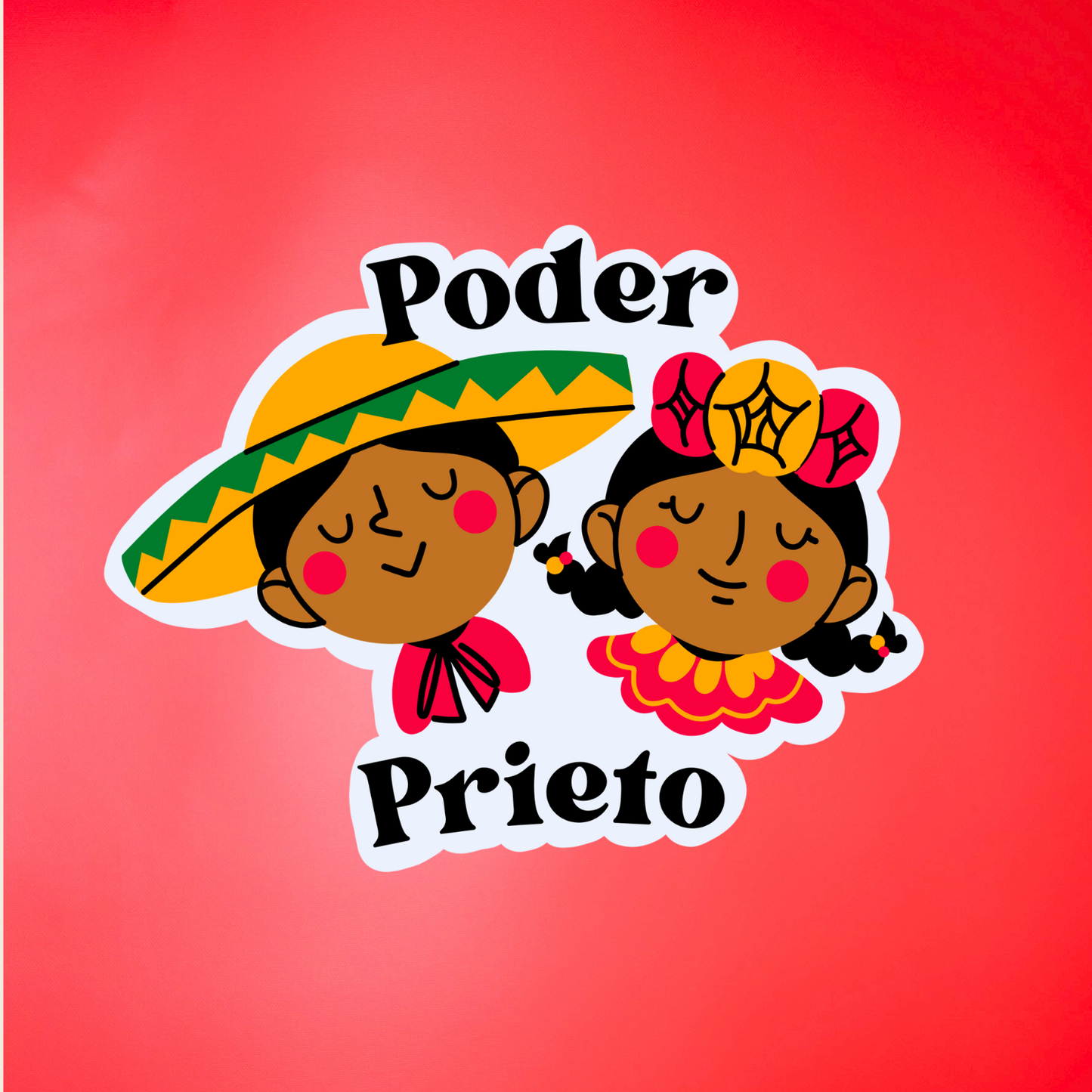 PODER PRIETO - STICKER