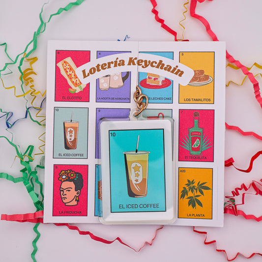 EL ICED COFFEE Keychain – Cute Coffee Lover Gift | Enamel Keychain