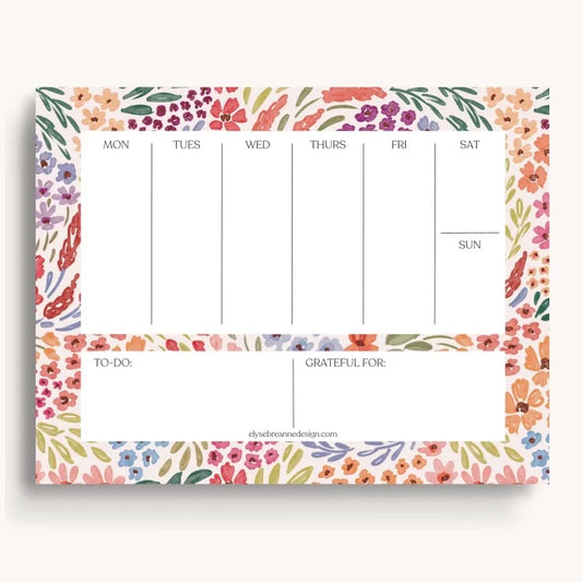 WEEKLY PLANNER NOTEPAD, 8.5X11"