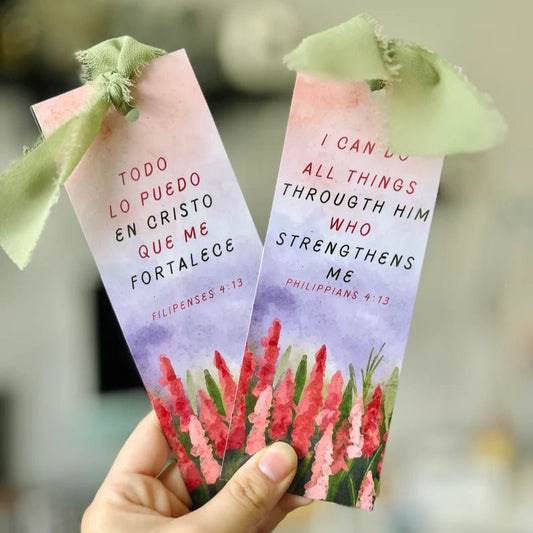 "I CAN DO ALL THINGS THROUGH CHRIST" BIBLE BOOKMARK