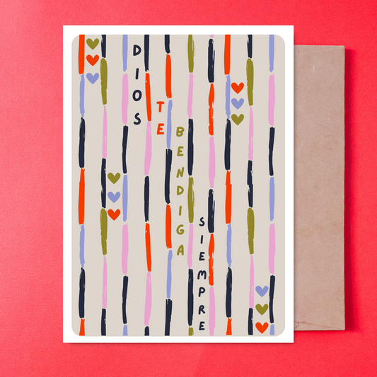 DIOS TE BENDIGA - CARD IN SPANISH